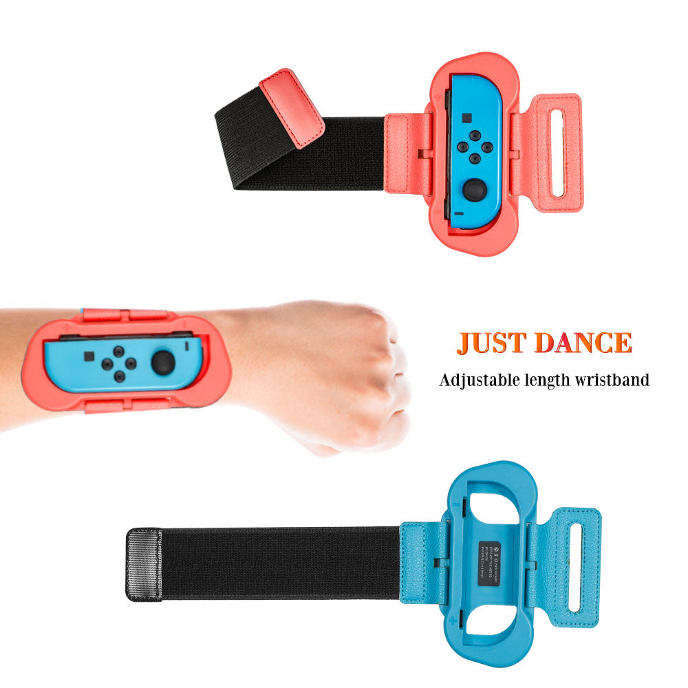 JYS 2PCS Justerbar håndledsrem til Nintendo Switch Just Dance 2020/2019 Joy-Con Controller JYS 2PCS Justerbar håndledsrem til Nintendo Switch Just Dance 2020/2019 Joy-Con Controller